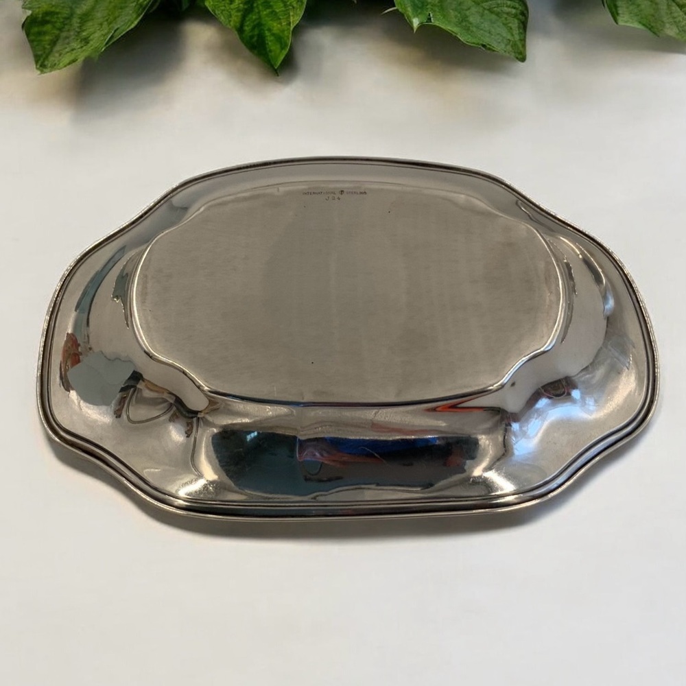 Vintage Sterling Silver Lot: Bread Tray, Bowl, Mint Julep Cup, 487 Grams, Marked - Picture 5 of 16